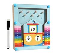 Addition Math Game, Decomposition Learning Toy, Educational Bead Blocks Activity, STEM Resource Kit for Nursery, Homeschool, Classroom, Travel, Early Math Skills, 5.91 x 0.51 x 7.09 Inches