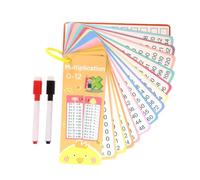 Addition Subtraction Flash Cards Educational Hole Punched Interactive | Subtraction Write Wipe for Kids Kindergarten First Grade Second Grade Homeschool Classroom Learning Math Multiplication A
