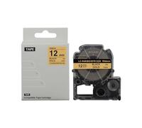 Additional 12mm Gold Text Ribbon Round for Event Handicrafts Birthday Wedding Reception Garnishes Non-Adhesive Craft Ribbon Tape for Label Makers