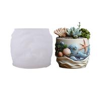 Additional Elastomer Craft Cast for Echinoderm Cultivators Rosin Jewelry Molds with Smooth Face Detailing Creative Cement Planter