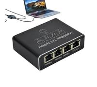Additional Ethernet Ports For Router, Ethernet Cable Network Splitter - Ethernet Splitter 1 to 4,1000Mbps RJ45 Network Cable Splitter for Security Monitoring Cable