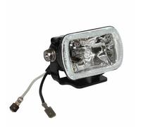 Additional halogen swivel long-range rectangular black light H3 12V 55W (CE appr