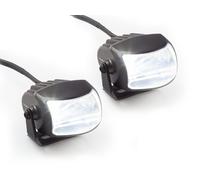 Universal Motorcycle Auxiliary LED High Beam With Mounting Bracket, Pair