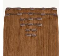 ADDITIONAL LENGTHS Clip In Hair Extensions Full Set 100% Real Human Hair Quick to Use for Solid Hold & Remove When Desired Naturally Drawn | (30 Light Auburn, 22 Inch)