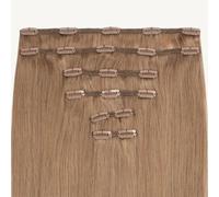 ADDITIONAL LENGTHS Clip In Hair Extensions Full Set 100% Real Human Hair Quick to Use for Solid Hold & Remove When Desired Naturally Drawn | (14 Toffee Blonde, 18 Inch)