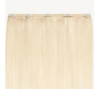 ADDITIONAL LENGTHS Clip In Hair Extensions One Piece 100% Real Human Hair Quick to Use for Solid Hold & Remove When Desired 30g Naturally Drawn 12" Width | (Bleach Blonde, 22 Inch)