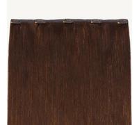 ADDITIONAL LENGTHS Clip In Hair Extensions One Piece 100% Real Human Hair Quick to Use for Solid Hold & Remove When Desired 30g Naturally Drawn 12" Width | (Dark Chestnut Brown, 22 Inch)