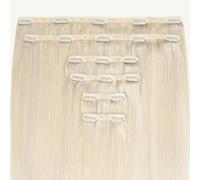 ADDITIONAL LENGTHS Volume Clip In Hair Extensions Full Set 100% Real Human Hair Quick to Use for Solid Hold & Remove When Desired Naturally Drawn | (Blonde, 24 Inches)