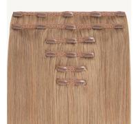 ADDITIONAL LENGTHS Volume Clip In Hair Extensions Full Set 100% Real Human Hair Quick to Use for Solid Hold & Remove When Desired Naturally Drawn | (Dark Ash Blonde, 20 Inches)