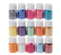 Additional Stone Scintillate Powder 8 Bottles Set Rosin Cast Mud Making Materials Muscovite Shade Scintillate Dirt Craft Substance Not Deadly Muscovite Powder Artisanal