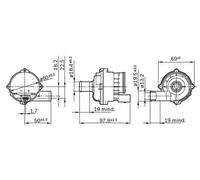 Additional water pump 0 392 023 004 BOSCH for VW CRAFTER 30-35 Bus