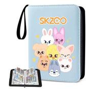 ADDLIVE Stray Kids Photocard Binder, SKZ Cute Cartoon Photocards Holder, Stray Kids Photocard Holder Kpop, StrayKids Scrapbook 400 Cards, SKZ Card Album, Kpop Merch Gifts for Stay (Blue)