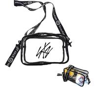 ADDLIVE Stray Kids Shoulder Bag, Stray Kids Shoulder Bag, Women's SKZ Support Bag, Cosmetic Bag, Transparent, 21 x 16 x 10 cm, SKZ Shoulder Bag, Crossbody Bag, StrayKids Merch, Gifts for Straykids