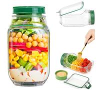 AddLuck The Original Salad Pod, Portable Salad Container, With Leakproof Dressing Compartment, Suitable for Home, Outdoor, Travel Meal Preparation,1PCS