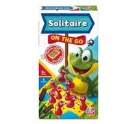 Addo Games On The Go Solitaire Board Game for Children Age 6+, Marble Pegs Kids Board Games Draughts Board Game Solitaire Game Kids Gift Brain Game