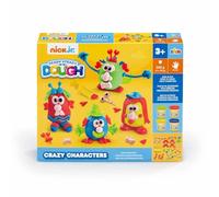 Addo Ready Steady Dough Nick Jr - Crazy Characters Playset, Play Dough, Clay Toys, Moulding Arts & Craft, School Supply, Toys for Kids