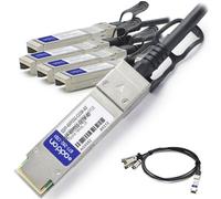 AddOn Networks 1m. QSFP28/4xQSFP28 InfiniBand/fibre optic cable Black.