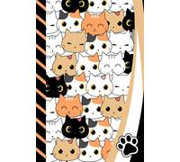 Address and Password Book Combo: Hardcover / Large Print / Discreet / Log Home - Email Addresses - Phone Numbers / Track Birthdays / Web Login Keeper ... Cat Pattern - Kitten Lover Theme Cover