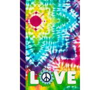 Address and Password Book Combo: Hardcover / Large Print / Discreet / Log Home - Email Addresses - Phone Numbers / Track Birthdays / Web Login Keeper ... Seniors / Retro Hippie Art on Tie Dye Cover