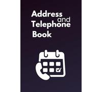 Address and Telephone Book: Contact List Organizer with Alphabetical Tabs