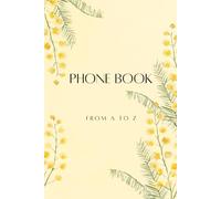 Address and telephone book: Phonebook with alphabet index | Sorting from A-Z | More than 300 entries | A5 format