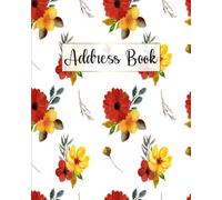 Address Book A4: Address Book with A-Z index | Address Book with Alphabet index Name, Address, Email, Phone, Mobile, Social Media, Notes | A4 Size__ Suitable for Home & Office / AZeGH