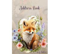 Address Book: Address and Telephone Book Small A5 | Perfect Organiser Notebook For Keeping All Your Important Contact Information | Track Phone ... Social Media, Birthdays | Fox Cover Design