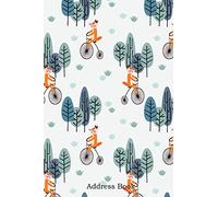 Address Book: Alphabetical Index With Fox ride vintage bicycle in the forest cover