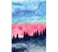 Address Book: For Contacts, Addresses, Phone, Email, Note,Emergency Contacts,Alphabetical Index With Mountain pine trees and blue sky