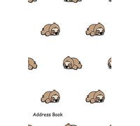 Address Book: Include Alphabetical Index With Cute sloth sleeping cover