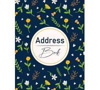 Address Book: Large Print Address Book with Alphabetical | Telephone Address Book | Organizer Notebook to Keep Track of Names, Addresses, Phone Numbers, Emails & Birthdays