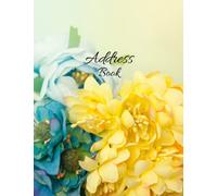 Address Book: Large Print Address Book With Tabs, Organizer for Names, Addresses, Phone, Birthday and Emails - Pretty Floral Frame