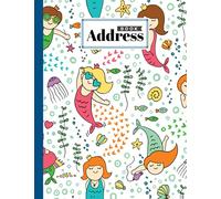 Address Book: Mermaid Cover Address Book, Record Birthday, Phone Number, Address, Email and Notes, 120 Pages, Size 8.5" x 11" Design by Benjamen Banks