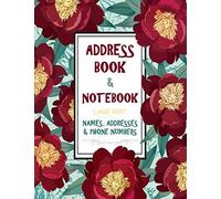Address Book & Notebook Large Print - Names Addresses & Phone Numbers: Big Alphabetical Organizer - email Addresses - Space for Birthdays and Notebook - 120 Pages: Volume 2 (Address Books)