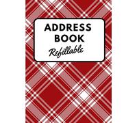 Address Book Refillable: Address book with Alphabetical Tabs, Cute Address Book with over 500 Entries for Name, Address, Phone, Birthday, Note. Address Book Large Print.