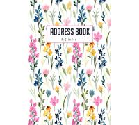 Address Book: Telephone and Address Book WIth a-z Index, Perfect Organiser Notebook for Keeping Track of Names, Addresses, Phone Numbers , Emails Birthdays, Social Media & Note, Floral Cover
