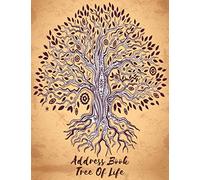 Address Book Tree Of Life: Large Print Pretty Telephone Address Book for Seniors & Women - Brilliant Alphabetical Notebook Organizer for Contacts, Addresses, Phone Numbers, Emails & Birthdays
