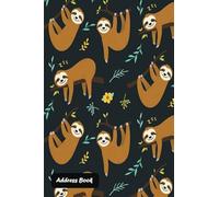 Address Book: With Alphabetical Index Cute sloth cover