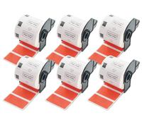 Address Labels 6 Rolls - Red DK-11209