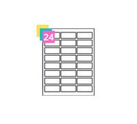 Address Labels for Inkjet & Laser Printers - 24 Labels Per A4 Sheet, Self-Adhesive Matte White Stickers for Mailing, Shipping, Office & Home Use - 25 Sheets (600 Stickers)