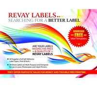 Address Labels Matt White - 18 Labels x 100 A4 Sheets - 63.5 mm x 46.6 mm Revay Brand