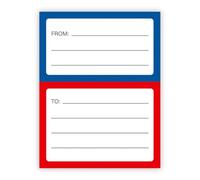 Address Mailing Labels, 100 Pack Large Sticky Mail Address Labels, 11 X 9 cm Blank Self Adhesive Removable to/from Address Stickers for Packing Shipping Postage Envelope Storage Box Parcel