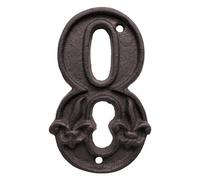 Address Numbers - Cast Iron Door Gate Mailbox House Numbers, Vintage Rustic Metal Outdoor For Home Exterior Yard Fence Wall Weather Resistant Decorative Street SignEasy To Installation