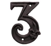 Address Numbers - Cast Iron Door Gate Mailbox House Numbers, Vintage Rustic Metal Outdoor For Home Exterior Yard Fence Wall Weather Resistant Decorative Street SignEasy To Installation