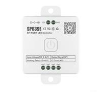 Addressable RGB LED Controller with Music and App Control, 5V-24V DC for DIY Effects and Dynamic Modes, Compatible with WS2812B and SK6812(SP639E)