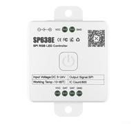 Addressable RGB LED Controller with Music and App Control, 5V-24V DC for DIY Effects and Dynamic Modes, Compatible with WS2812B and SK6812(SP638E)