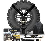 AddSafety Y Strap for Spare Tire, 3 Ratchet Straps Tied, Heavy Duty Spare Tire Strap for UTV, Roof Rack Spare Tire Mount, Trucks