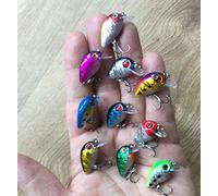 Addsomebling 10X Micro mini tiny small light shallow dive trout perch fishing lures UK