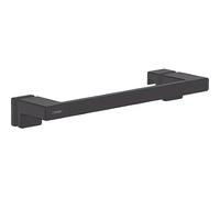 ADDSTORIS BAR Shower Door Handle MATT Black 350MM Single, Brass Construction, Fits 6-12mm Thick Glass Doors, Screw-On Handle, 1 in Pack