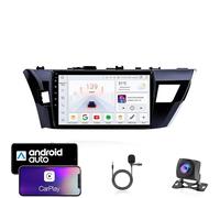 ADDUE 9" Android 15 Car Stereo Radio with Carplay for Toyota Corolla 2014-2016 Plug and Play Backup Camera Automatic Bluetooth USB RVC SWC Mirror Link Steering Wheel Link,8Core4G+WiFi8G+128G